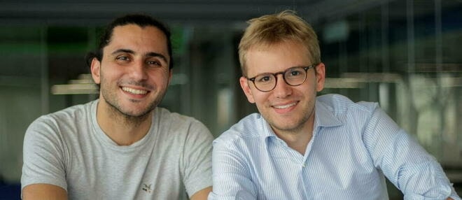 Fondateurs de Poyesis tous deux issus de X(13): Walid Ghanem ( à gauche) et Maxime Pfrimmer ( à droite)